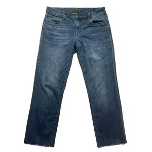 KUT from the Kloth Size 4 Ankle Raw Hem Medium Wash Stretch Denim Jeans